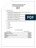 Grade 12 Mid Term Practical Syllabus