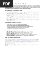 Cover Letter Template On Microsoft Word