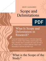 Group 3 - PR (Scope and Delimitation)