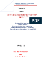 Unit-III Lecture-16 Bus Bar Protection and Auto Reclosing