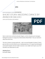 Short Story - Wedding Dance by Amador Daguio - From The Boondocks
