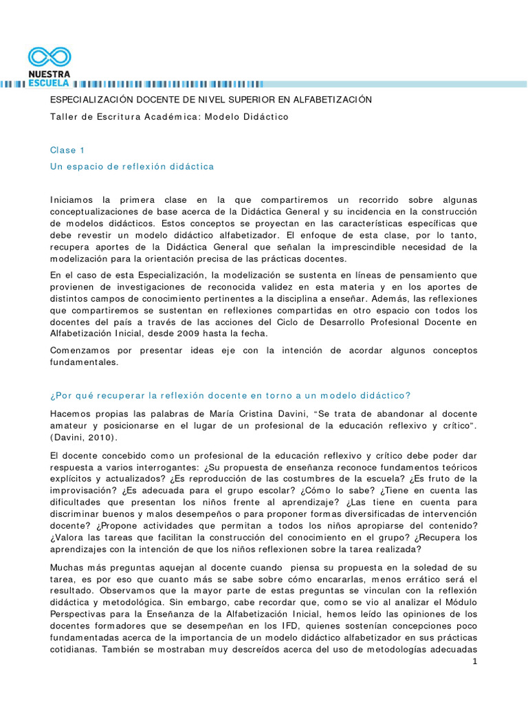 Modulo TEA Modelo Didactico 2018 | PDF | Enseñando | Aprendizaje