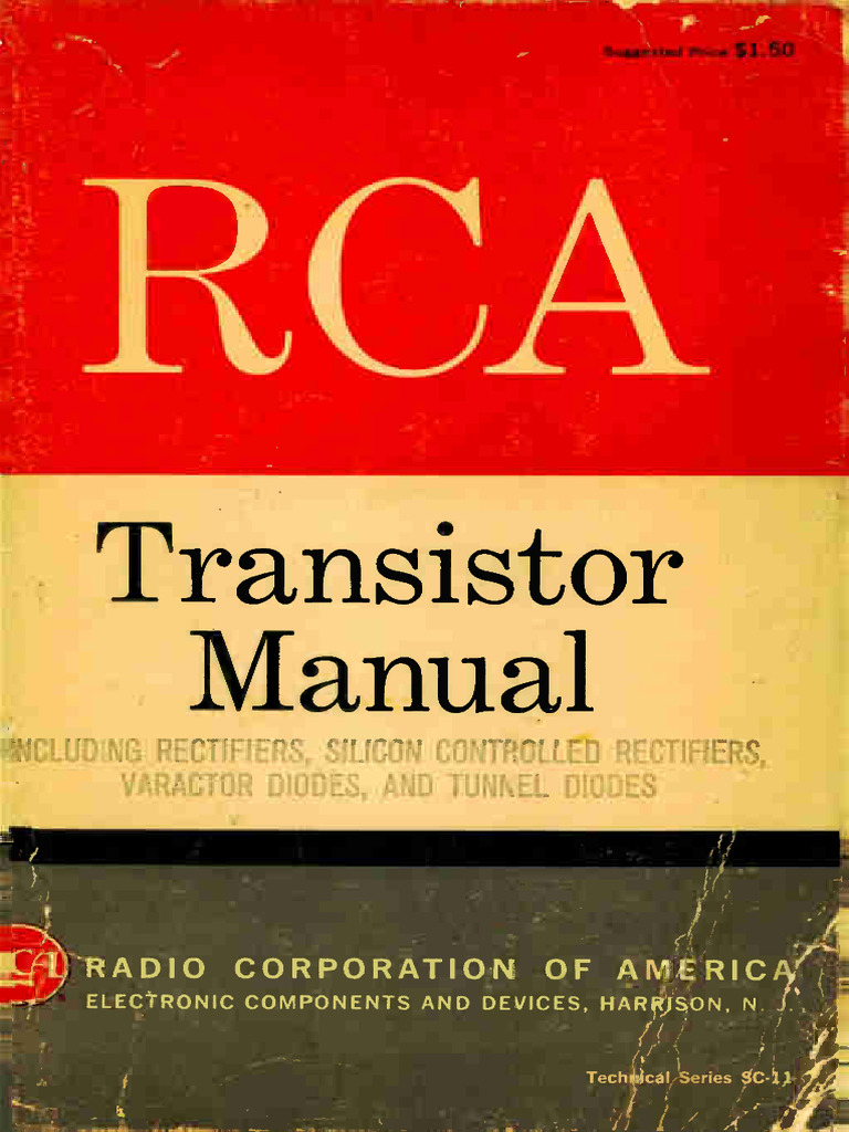 RCA Transistor Manual 1964 (Original) | PDF | P–N Junction