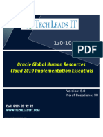 Global Human Resources Cloud 2019 Implementaton Esentials-1z0-1046