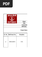 Client Tpia Contractor DPR Date Project Name SL. No. Well Head. No. Discipline