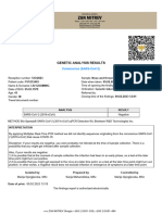 Genetic Analysis Results: Coronavirus (Sars Cov 2)