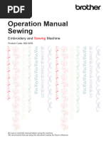 Brother 882W30 Part 1 Sewing Machine Instruction Manual