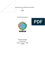 Learning Outcomes Based Curriculum Framework (LOCF) For English