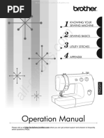 Brother LS2300 Sewing Machine Instruction Manual