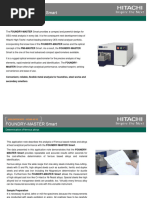 Hitachi FOUNDRY MASTER Smart Determination of Ferrous Alloys