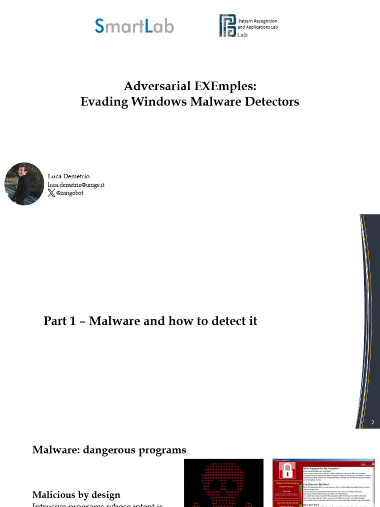 Evading Windows Malware Detection Techniques | PDF | Malware | Machine ...