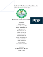 BSN 3A GROUP 1 Psychopharmacology Summary and Documentation