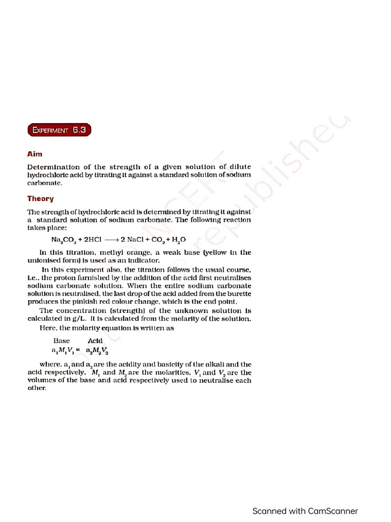 P4 Titration Sodium Carbonate Vs HCL PDF