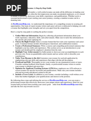 How to Write a Resume for High School Students