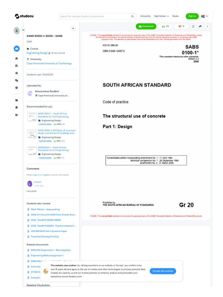 WWW Studocu Com en Za N 31877551 Sid 01710584258 | PDF | Engineering