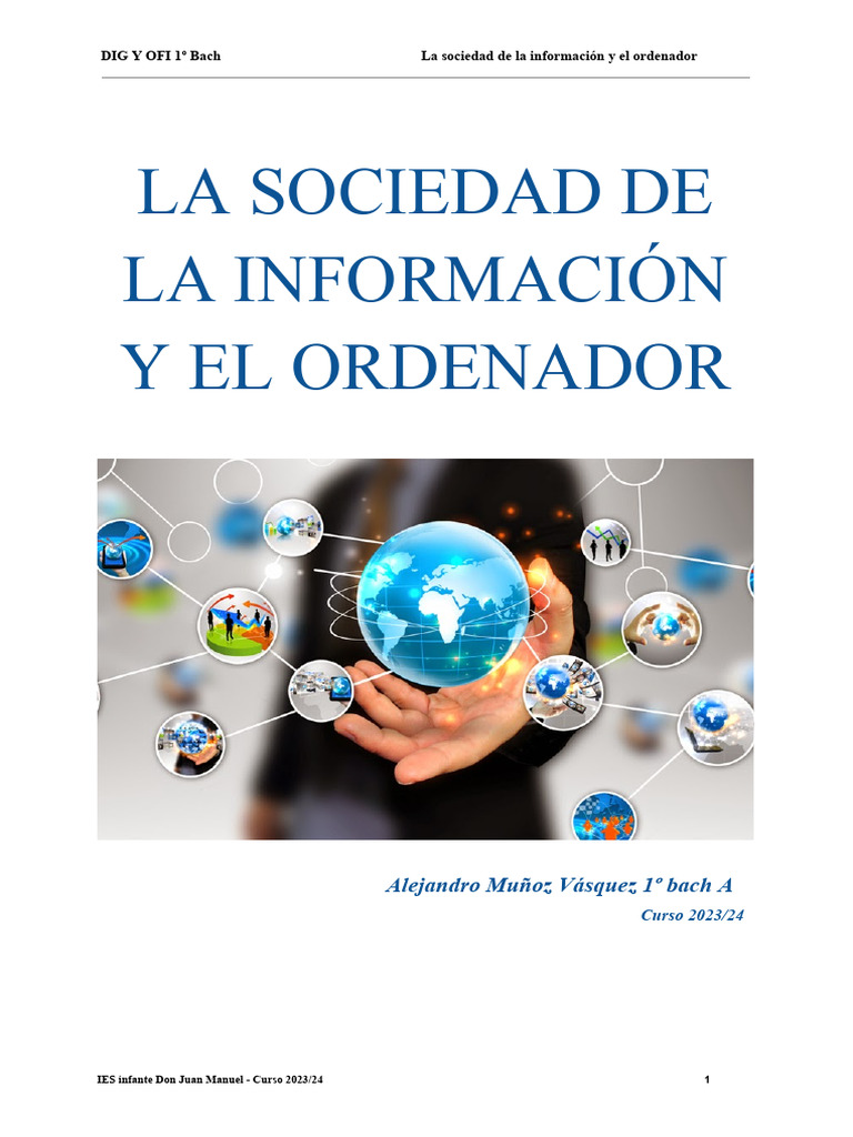 Sociedad de la Información y TIC en 1º Bach | PDF | Tecnología de ...