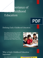 The Importance of Early Childhood Education