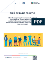 Ghid de Bune Practici. Egalitate de Sanse, Nediscriminare, Incluziune