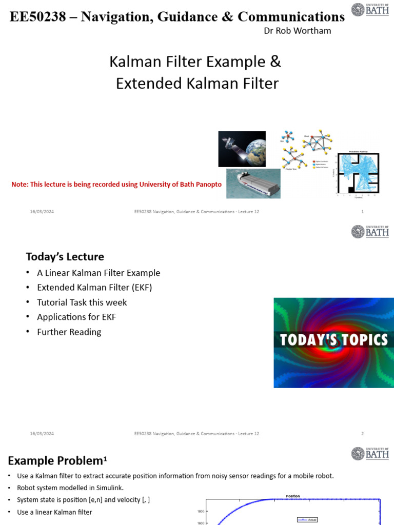 Kalman Filter Techniques in Navigation | PDF | Kalman Filter | Signal ...