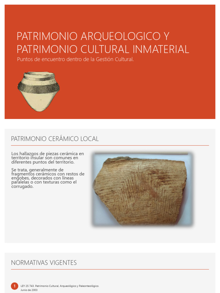 Patrimonio Cerámico y Cultural Inmaterial | PDF