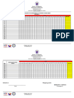 Pansangay Na Pagpapabasa Scoresheet Set 22 23