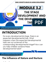Module 3.2 The Stage Development and The Development Tasks