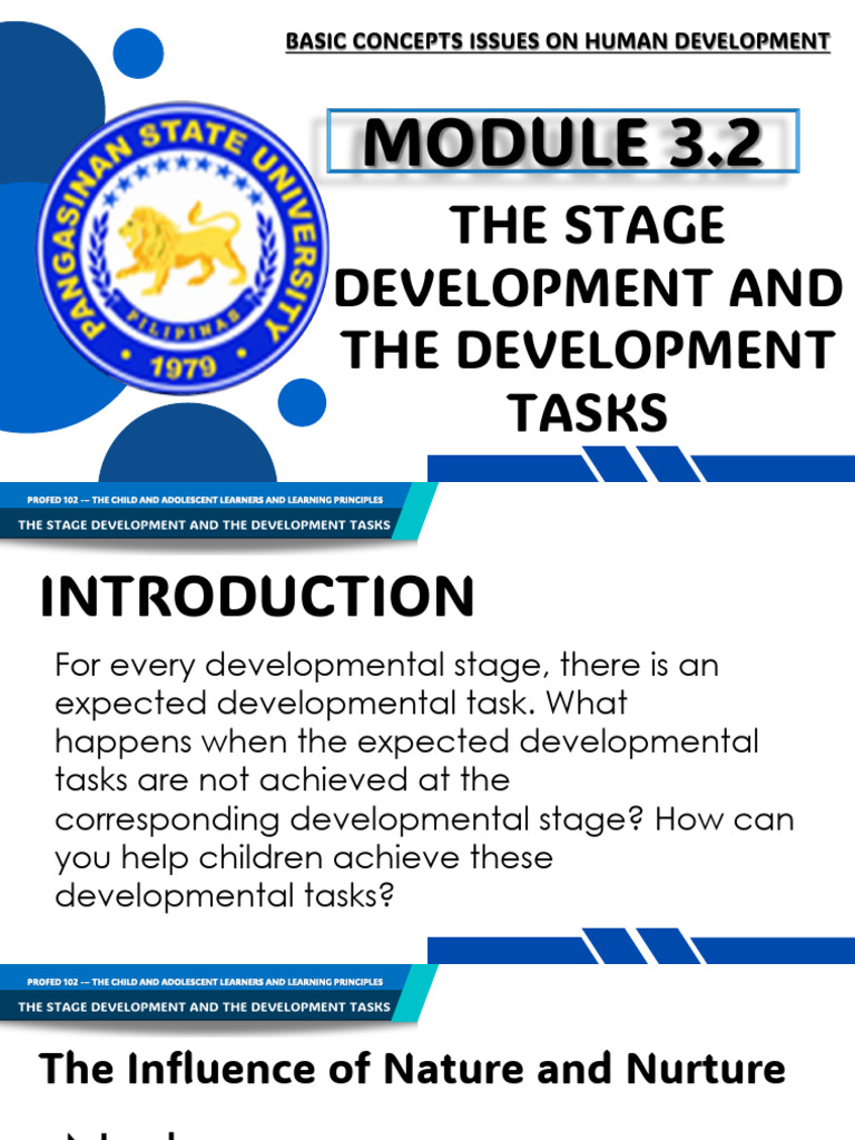 Stages and Tasks of Human Development | PDF | Nature Versus Nurture ...