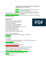 Development of Financial Reporting Framework & Development of Standard-Setting Bodies and Regulation of The Accountancy Profession