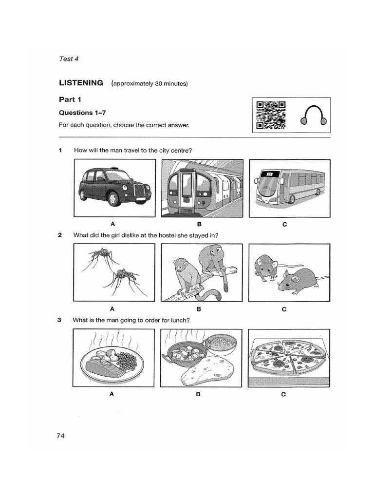 B1 Test 4 Listening | PDF