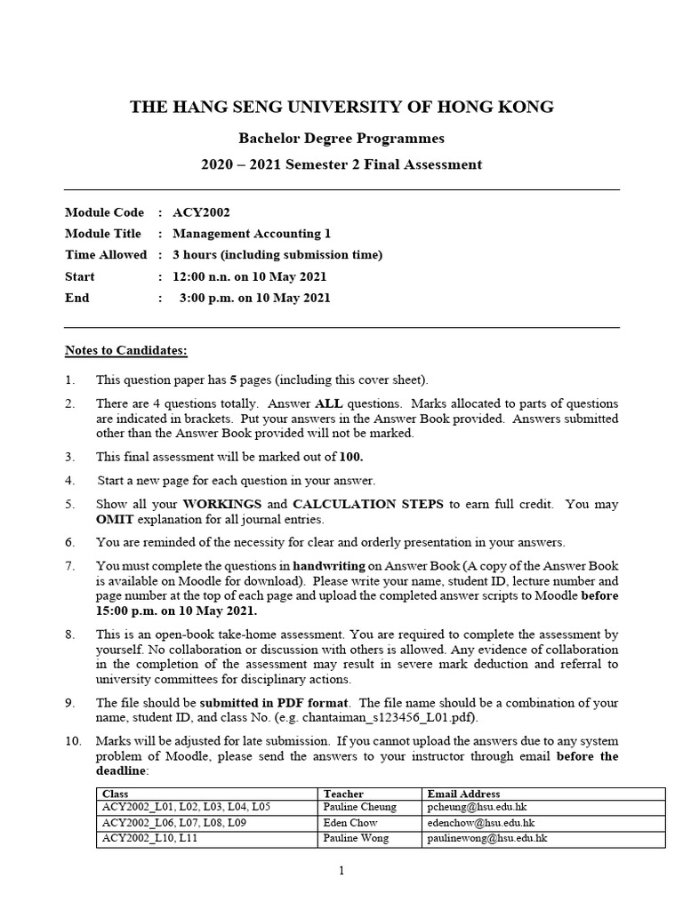 Exam Paper 2020-21 S2 (v5) Question | PDF | Computers