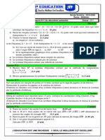 Devoir de Mathematiques N°1 Du 2ème Semestre 3ème 2019-2020 Senegal