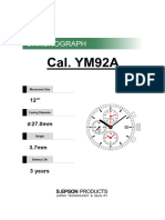 Cal. YM92A: Chronograph