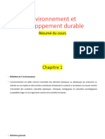 Résumé Environnement Et Develpppement Durable