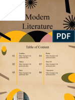 Modern Literature Aesthetic Presentation Yellow Variant