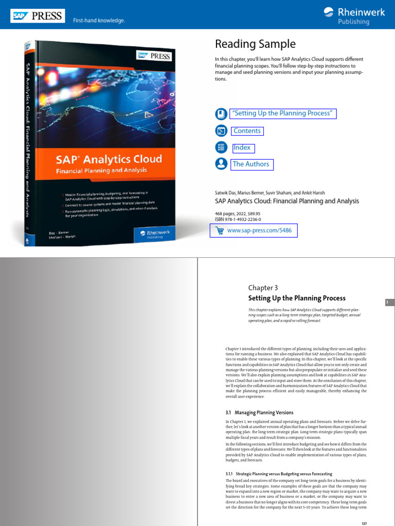 SAP Analytics Cloud: Planning Essentials | PDF | Forecasting | Analytics