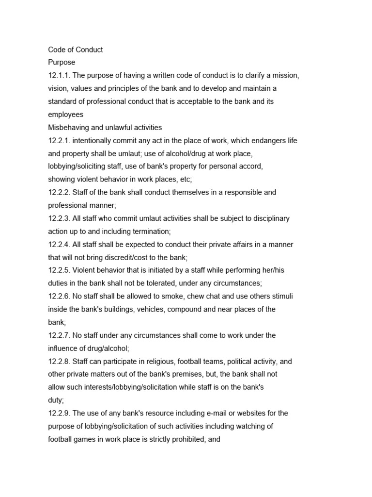 HR Procedure PDF Human Resource Management Banks