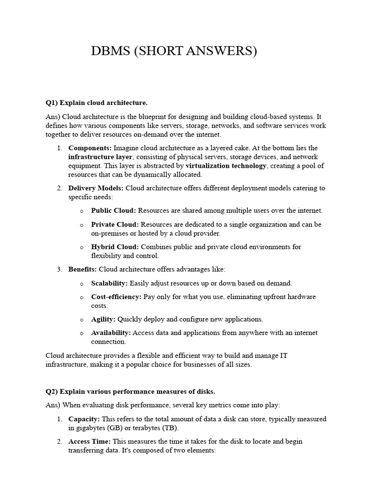 Dbms short 12pm pdf cloud computing databases