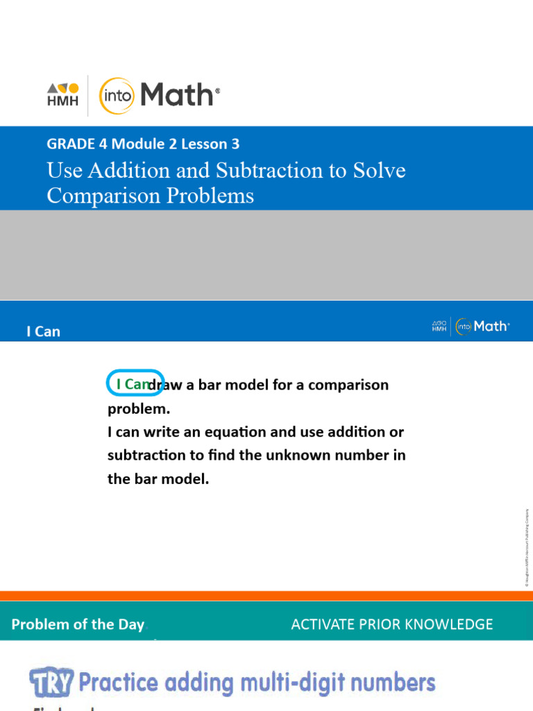 Solve Comparison Problems with Bar Models | PDF | Applied Mathematics ...
