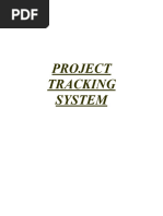 Planning and Tracking System Project Report