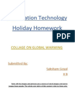 IT Holiday Homework Collage by Saksham Goyal X B