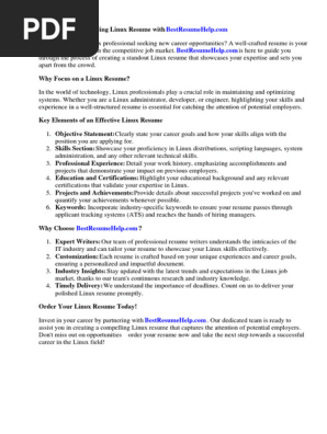 Linux Resume