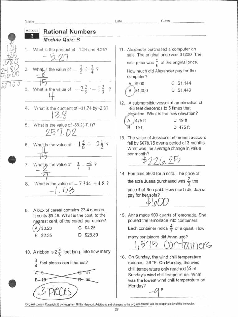 Class B Study Test