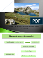 Tema 2. El Espacio Geográfico Español - El Relieve