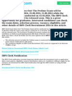 IBPS ClerkExam Info