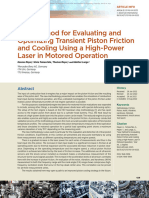 New Method For Evaluating and Optimizing Transient Piston Friction and Cooling Using A High-Power Laser in Motored Operation