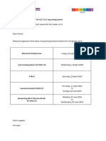 Annexure 1. A. 1 Schedule For Cie 1 To 5 Upcoming Events