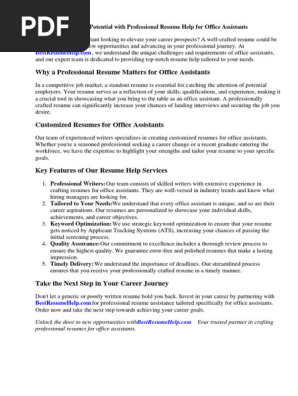 Resume Help Office Assistant