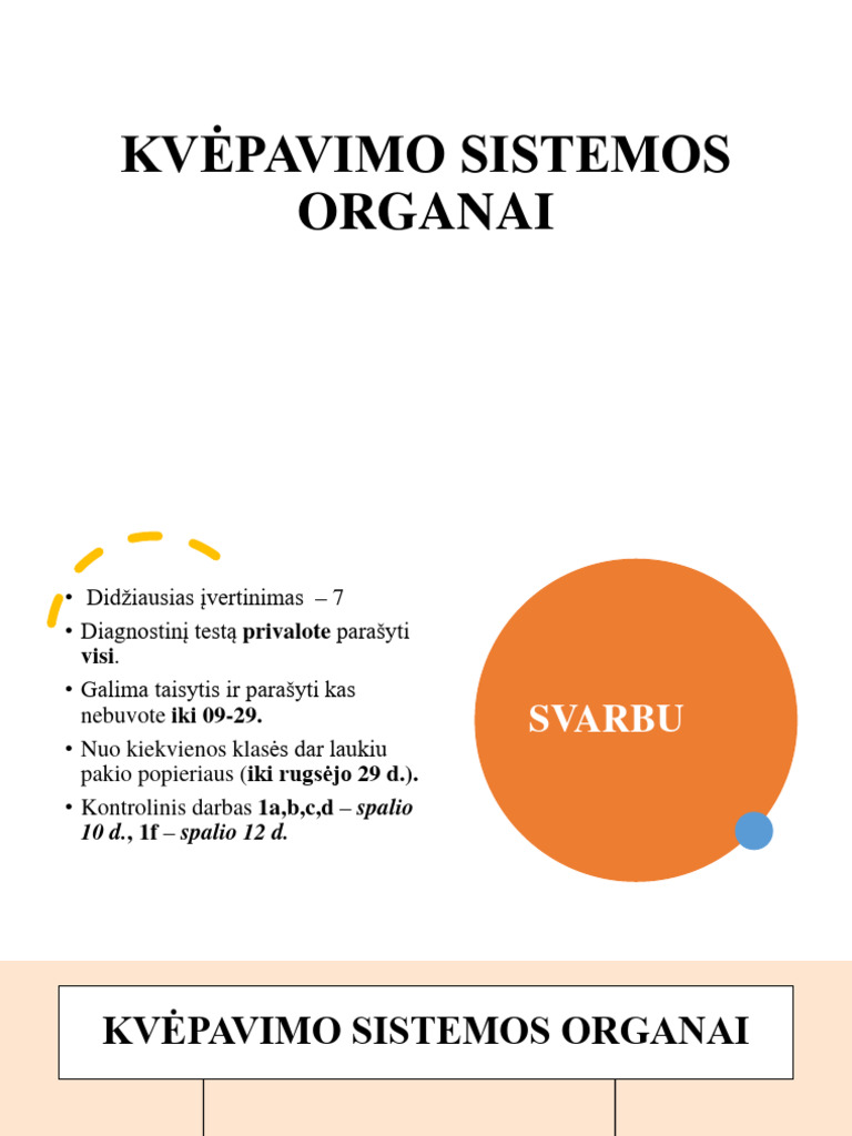 Kvėpavimo Sistemos Organai | PDF