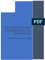 Análisis Entre Las Relaciones Entre Enseñanza y Aprendizaje