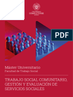 Trabajo Social Comunitario, Gestión Y Evaluación de Servicios Sociales